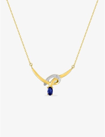 Collier fantaisie or jaune...