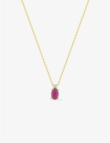 Collier fantaisie or jaune...