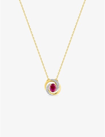 Collier fantaisie or jaune...