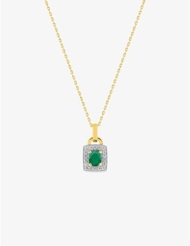 Collier or jaune 375 ‰,...