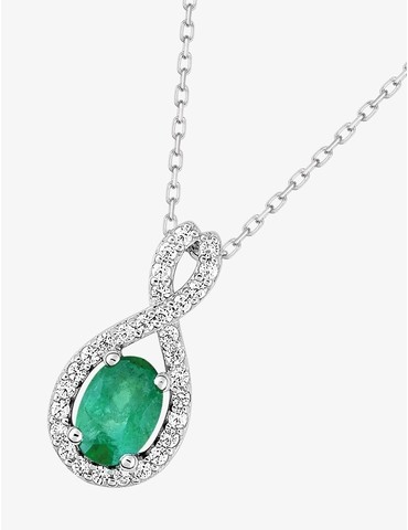 Collier or blanc 375 ‰,...