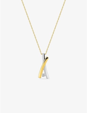 Collier fantaisie or jaune...