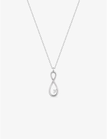Collier breloque infini en...