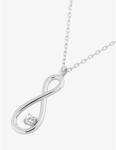Collier breloque infini en...