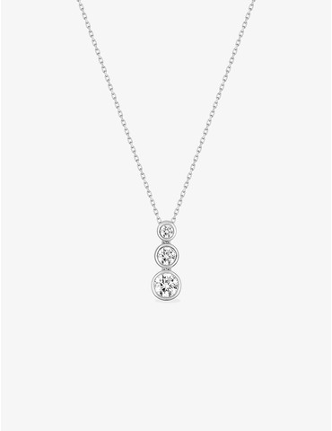 Collier or blanc 375 ‰ et...