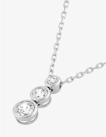 Collier or blanc 375 ‰ et...