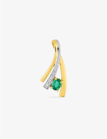 Pendentif or jaune 375 ‰,...