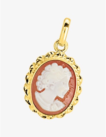 Pendentif camée or jaune 375 ‰