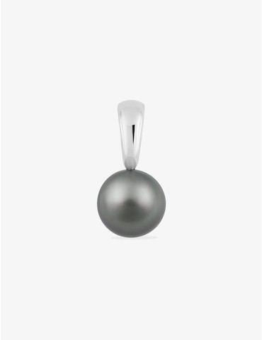 Pendentif or blanc 750‰ et...