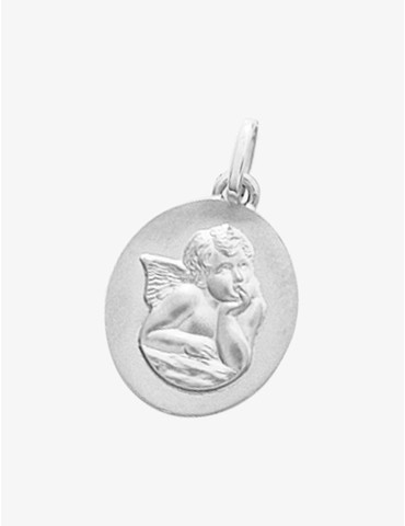 Médaille ovale ange or...