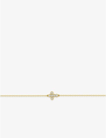 Bracelet croix or jaune...
