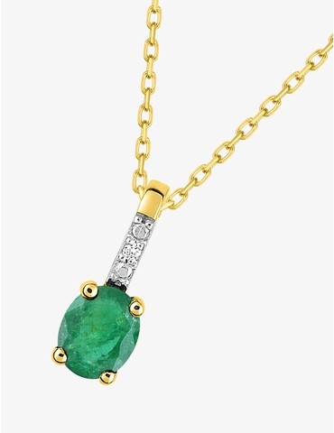 Collier or jaune 375‰,...