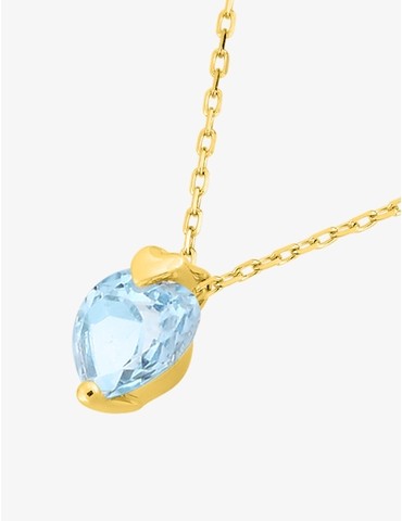 Collier or jaune 375‰ et...