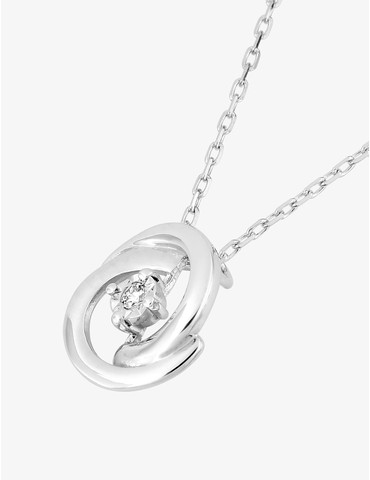 Collier spirale or blanc...