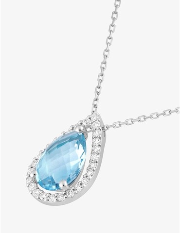 Collier or blanc 375‰,...
