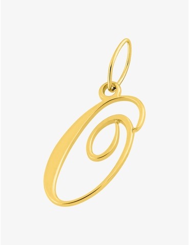 Pendentif lettre 0 anglaise...