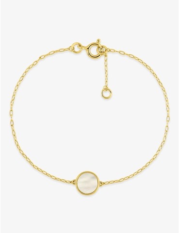 Bracelet nacre or jaune 375‰
