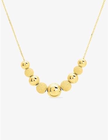 Collier boules pailletées...