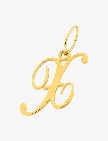 Pendentif lettre X anglaise...