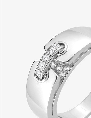 Bague fantaisie or blanc...