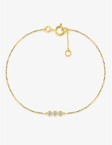 Bracelet trilogie oxydes de...