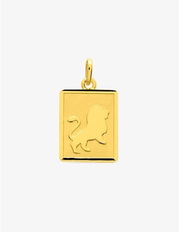 Pendentif rectangle Lion or...