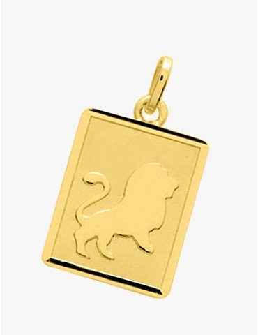 Pendentif rectangle Lion or...