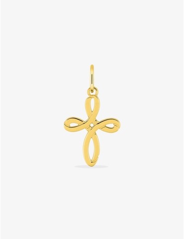 Pendentif croix boucle 14 x...