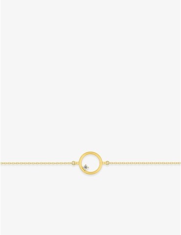 Bracelet cercle or jaune...
