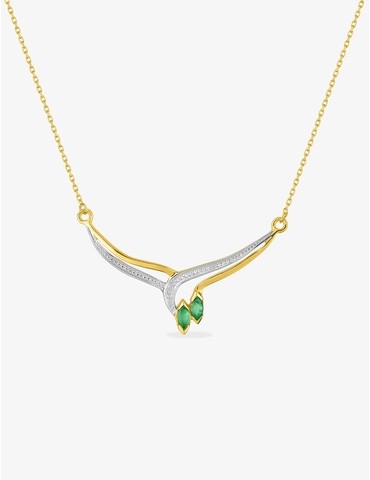 Collier fantaisie or jaune...
