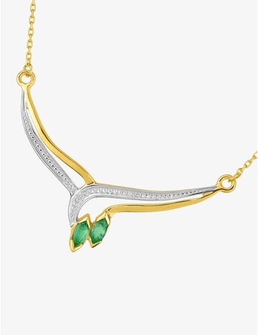 Collier fantaisie or jaune...
