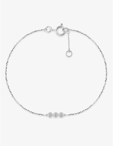 Bracelet or blanc 750‰ et...