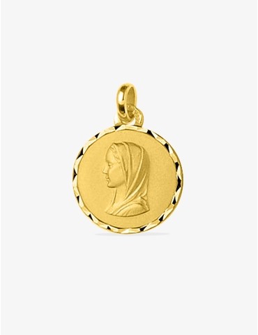 Médaille ronde Vierge or...