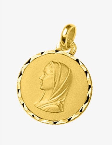 Médaille ronde Vierge or...