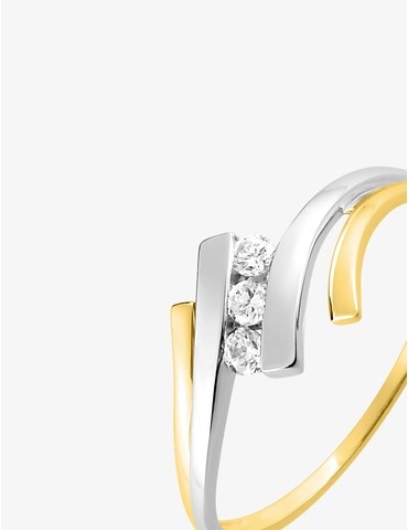 Bague trilogie en or 375‰...