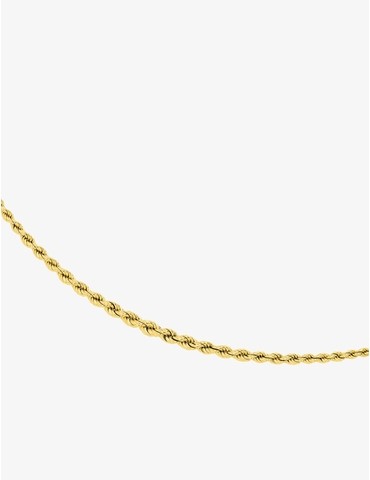 Chaîne maille corde en or 750‰