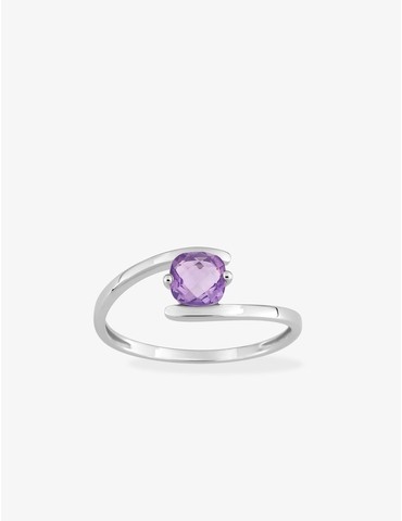 Bague améthyste en or 375‰