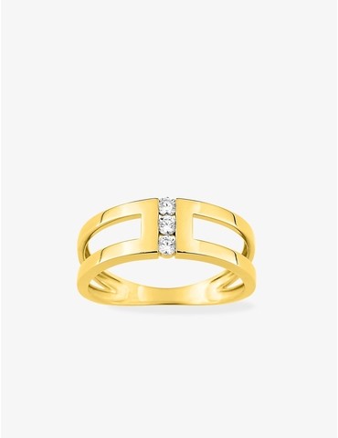 Bague trilogie en or 375‰...