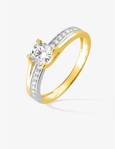 Bague solitaire fantaisie...