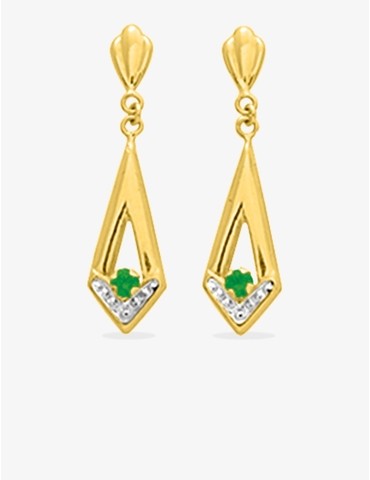 Boucles d'oreilles émeraude...