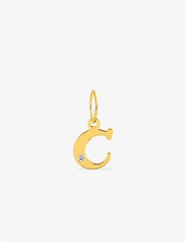 Pendentif lettre C or jaune...