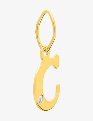 Pendentif lettre C or jaune...