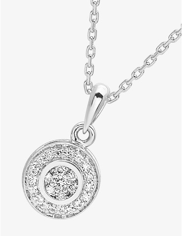 Collier cercle or blanc...