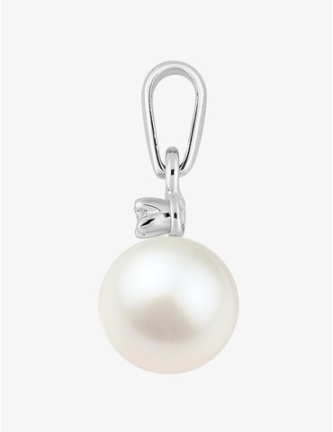 Pendentif or blanc 750‰,...
