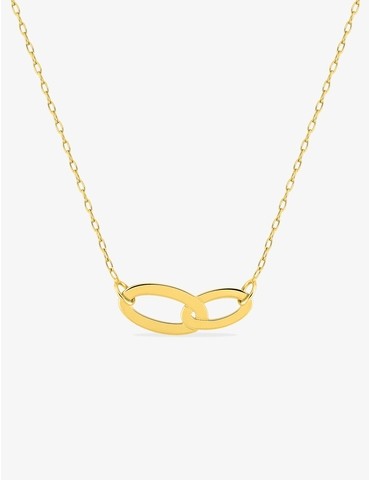 Collier double ovale or...