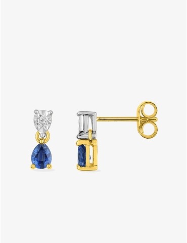 Boucles d'oreilles or 750‰...