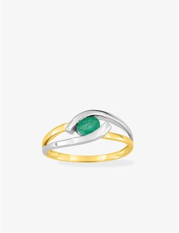 Bague fantaisie or 375‰ et...
