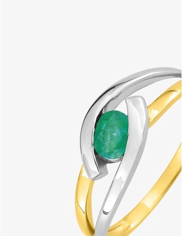 Bague fantaisie or 375‰ et...