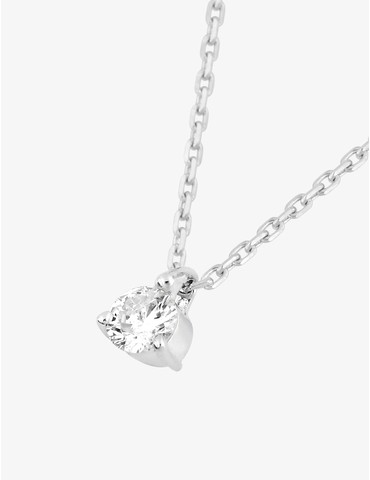 Collier or blanc 750‰,...