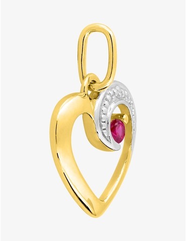 Pendentif cœur or jaune...